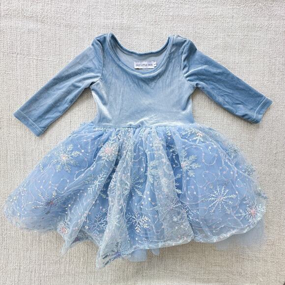 Only Little Once Elsa Tulle Dress VGUC 5 - Picture 1 of 5